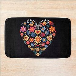 Valentine's Day Grateful Dead Bath Mat