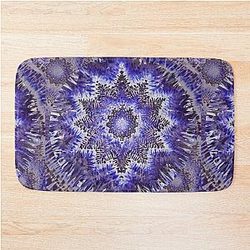 Purple Tie Dye psychedelic festivals grateful dead Bath Mat