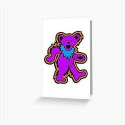 Grateful Dead Purple Greeting Card