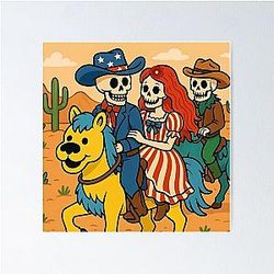 Grateful Wild West Poster