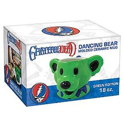 Grateful Dead 18 oz Green Molded Ceramic Mug