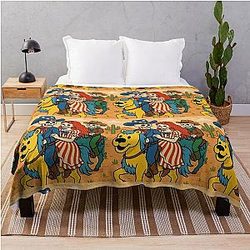 Grateful Dead Wild West Throw Blanket