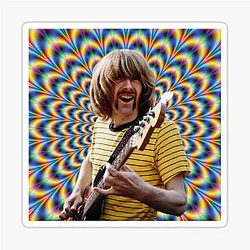 Young Phil Lesh Psychedelic Grateful Dead Bass Legend Art Sticker