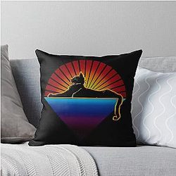 Grateful Dead Jerry Garcia Band Cats Under The Stars Throw Pillow