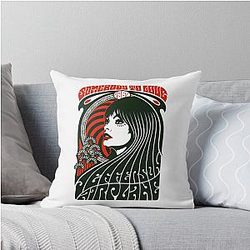Jefferson Airplane Grateful Dead Throw Pillow