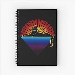 Grateful Dead Jerry Garcia Band Cats Under The Stars Spiral Notebook