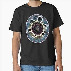 Turtle Mandala tie dye terrapin station Aboriginal art grateful dead head meditation Classic T-Shirt becomes Turtle Mandala tie dye terrapin station Aboriginal art Dead head meditation Classic T-Shirt