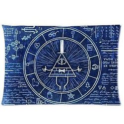 Shannon's Custom Sakura Stock Design Two Sides Printed 16x24 Gravity Falls Bill Cipher Pillowcase Soft Zippered Throw Pillow Cover Cushion Case