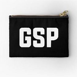 Gray Plays Zipper Pouch
