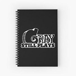 Gray Plays HD Logo Spiral Notebook
