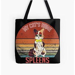 My cat's name is Spleens, Graystillplays All Over Print Tote Bag