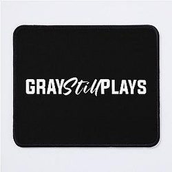 Gray Plays HD Logo Mouse Pad