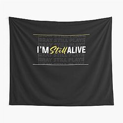 Graystillplays I'm Still Alive Embroidered Tapestry