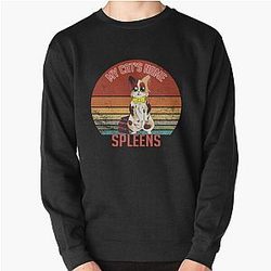 My cat's name is Spleens Graystillplays Pullover Sweatshirt