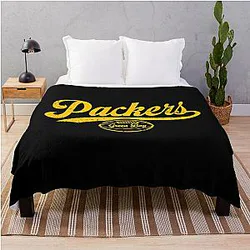 Art - Green Packers Throw Blanket
