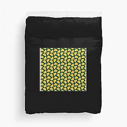 Green Bay Packers Pattern Background Leggings Duvet Cover