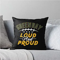 Art Green Bay Packers Throw Pillow