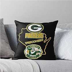 Green Bay Packers Throw Pillow