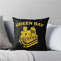 Art for the Green Bay Packers Throw Pillow