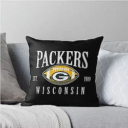 Art Green Bay Packers Throw Pillow