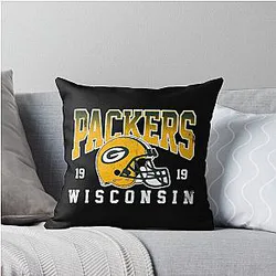 Art Green Bay Packers Throw Pillow