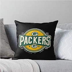 Art - Green Packers Throw Pillow
