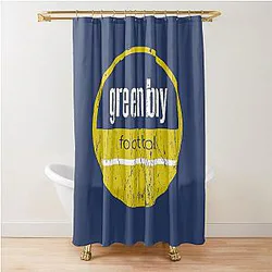 Green Bay Packers Football Shower Curtain