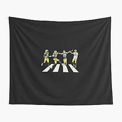Green Bay Packers Abbey Road Classic T-Shirt Tapestry
