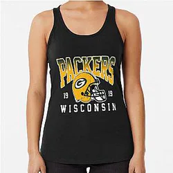 Art Green Bay Packers Racerback Tank Top