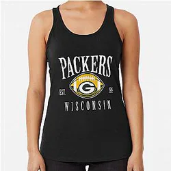 Art Green Bay Packers Racerback Tank Top