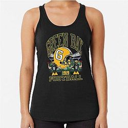 Art Green Bay Packers Racerback Tank Top