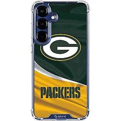 Skinit Clear Phone Case Compatible with Galaxy S25 Officially Licensed NFL Green Bay Packers Design
