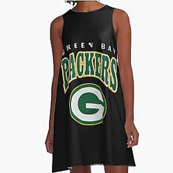 Art Green Bay Packers A Line Dress
