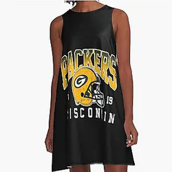 Art - Green Packers A-Line Dress