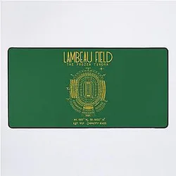 Green Bay Packers Poster Print Lambeau Field Desk Mat