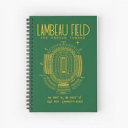 Green Bay Packers Lambeau Field Notebook