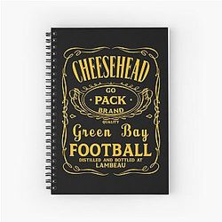 Art Green Bay Packers Spiral Notebook