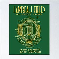 Green Bay Packers Lambeau Field Stadium Print