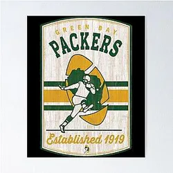 Art and Green Bay Packers Poster