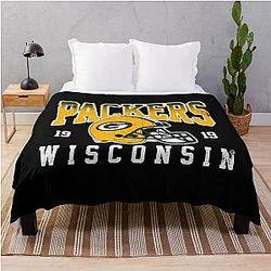 Art for Green Bay Packers Throw Blanket