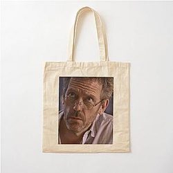 Cute Gregory House with Glasses Cotton Tote Bag