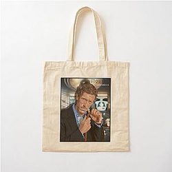Hugh Laurie as Dr Gregory House House fanart Cotton Tote Bag