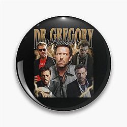 Dr. Gregory House Fan Art Funny Vintage Pin