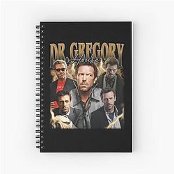 Dr. Gregory House Retro Fan Art Vintage 90s Spiral Notebook