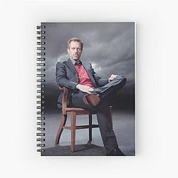Hugh Laurie Gregory House M.D. Spiral Notebook