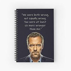 House Gregory Quote Spiral Notebook
