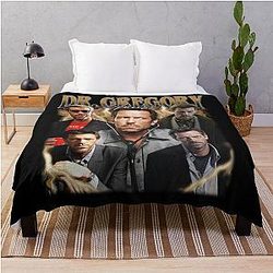 Dr. Gregory House Retro Vintage 90s Throw Blanket