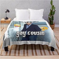 Gay Cousin Gregory House Throw Blanket