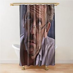 Cute Gregory House Shower Curtain with Glasses