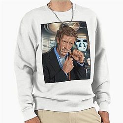 Hugh Laurie as Dr. House in House fanart Pullover Sweatshirt
